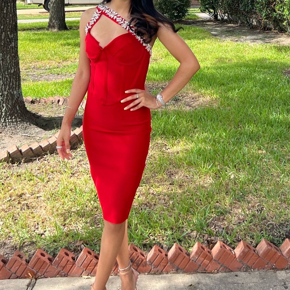 Fashion Nova Red Crystal Set
